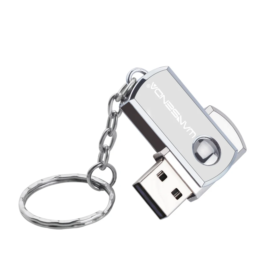Новый usb 2 0 WANSENDA металлический брелок USB флеш накопитель 32 Гб 64 128 ГБ 8 16 Roation дизайн