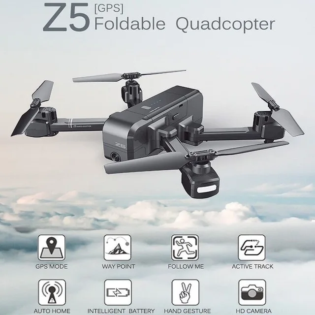 SJRC Z5 Wifi FPV с широкоугольной HD камерой высокой фиксации Mode1080P камера двойной GPS