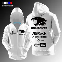 CSGO Team ibuypower reißverschluss hoodies Männer freizeitjacke mantel sweatshirt fleece casual fashion tops qualität