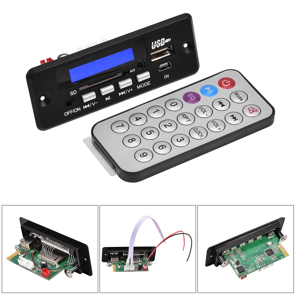 MP3 декодер плата аудио беспроводной BT модуль Декодер платы USB SD FM громкой связи с