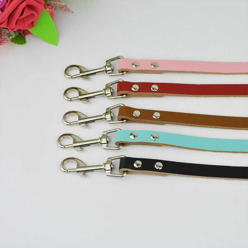 

Top Grade Crocodile Pattern Genuine Cowhide Leather Dog Leash Lead 120cm Dog Strong Leash Rope for Walking