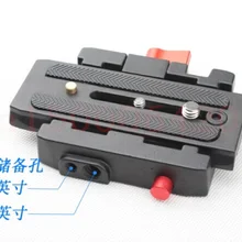Алюминиевый сплав Quick Release Plate P200+ быстрого запуска Зажим адаптер совместим для Manfrotto 501 500AH 701HDV 503HDV Q5