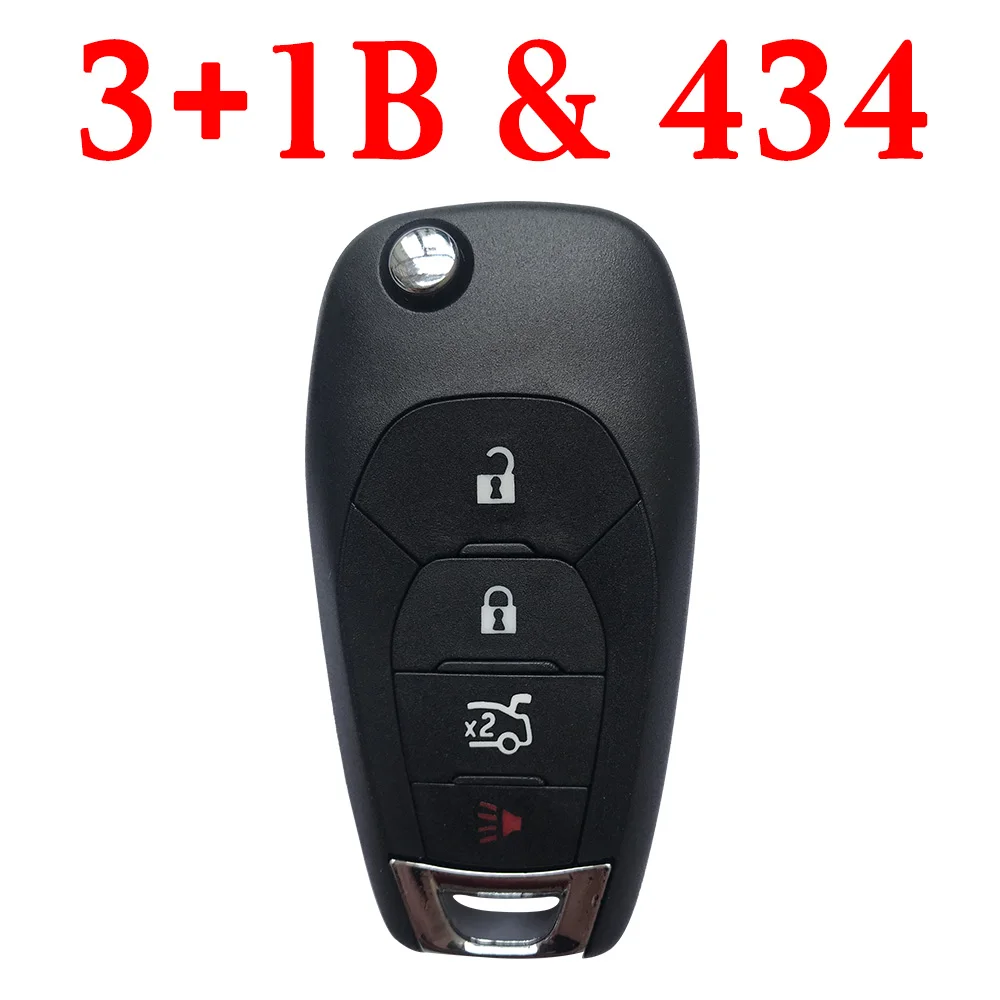 

3+1 Buttons 434 MHz Flip Remote Key for Chevrolet Cruz 2016