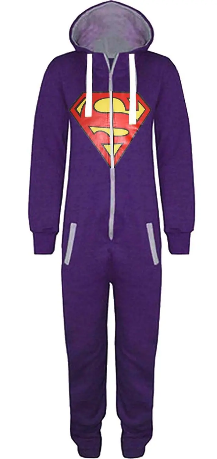 Аниме Пижама "Супермен" De Bichos супергерой бэтгёрл взрослый Onesie для женщин пара зима пижамы животных комплект черный синий пижамы