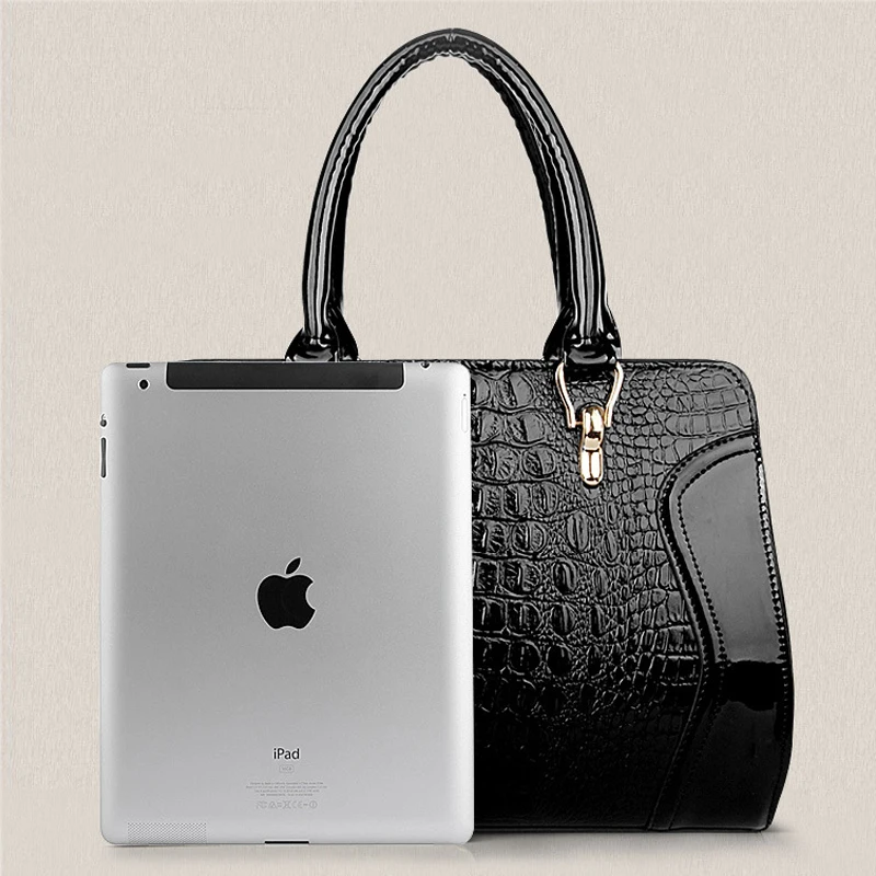 Crocodile Women Handbag PU Leather over Shoulder Lady Bag Luxury Designer Female Crossbody Messenger totes for feminina 2019 New