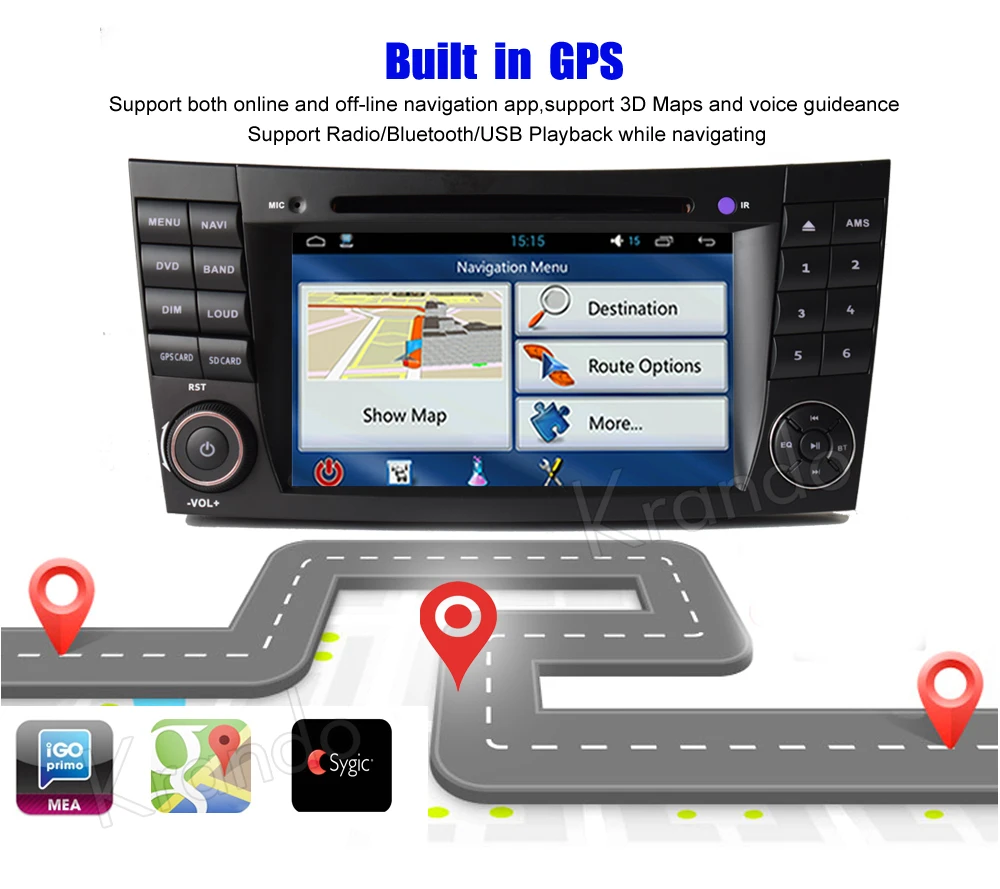 Sale Krando 7" Android 8.1 car navigation multimedia system for Benz E-class W211 2002-2008 audio radio gps dvd player WIFI 3G DAB+ 2 Sale Krando 7" Android 8.1 car navigation multimedia system for Benz E-class W211 2002-2008 audio radio gps dvd player WIFI 3G DAB+ 2