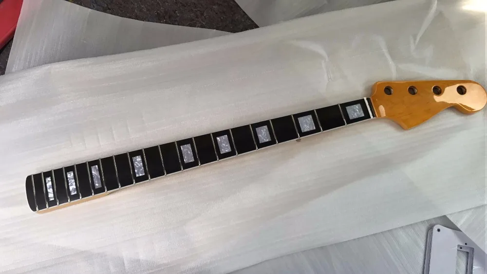 Good quality Guitar neck Ebony fingerboard Cream binding Aged color