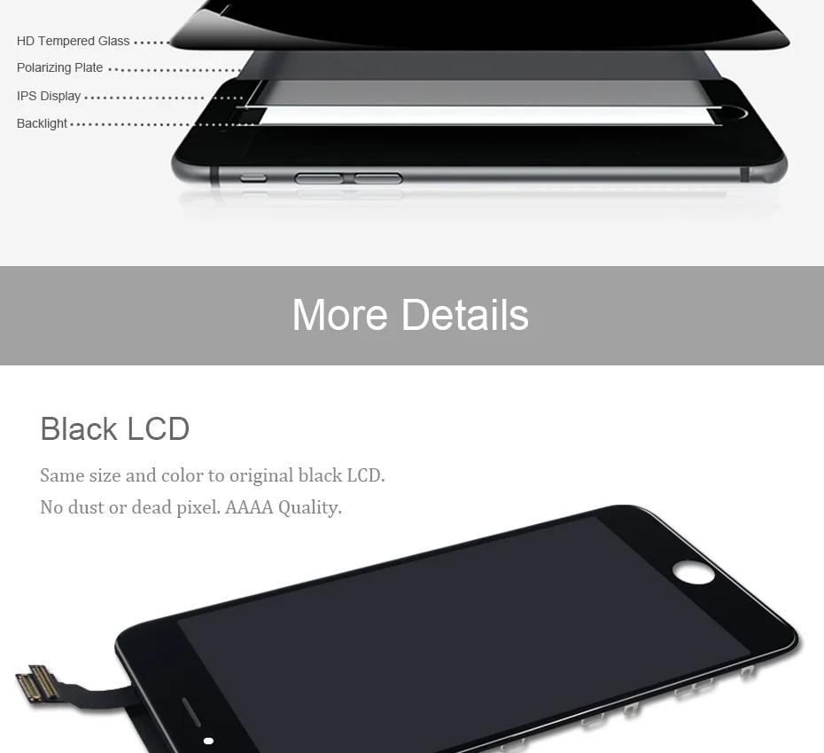 WST 3D Touch AAAA Quality Screen Phone LCD For iPhone 7 6 6s 8 Plus LCD Display Screen Digitizer Touch Module Replacement Screen (10)