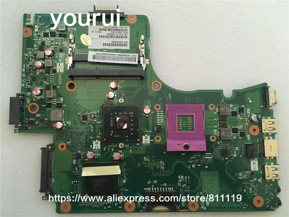 Материнская плата yourui для Toshiba C650 C655 V000225020 GL40 DDR3 PN:1310A2355302 полное тестирование |
