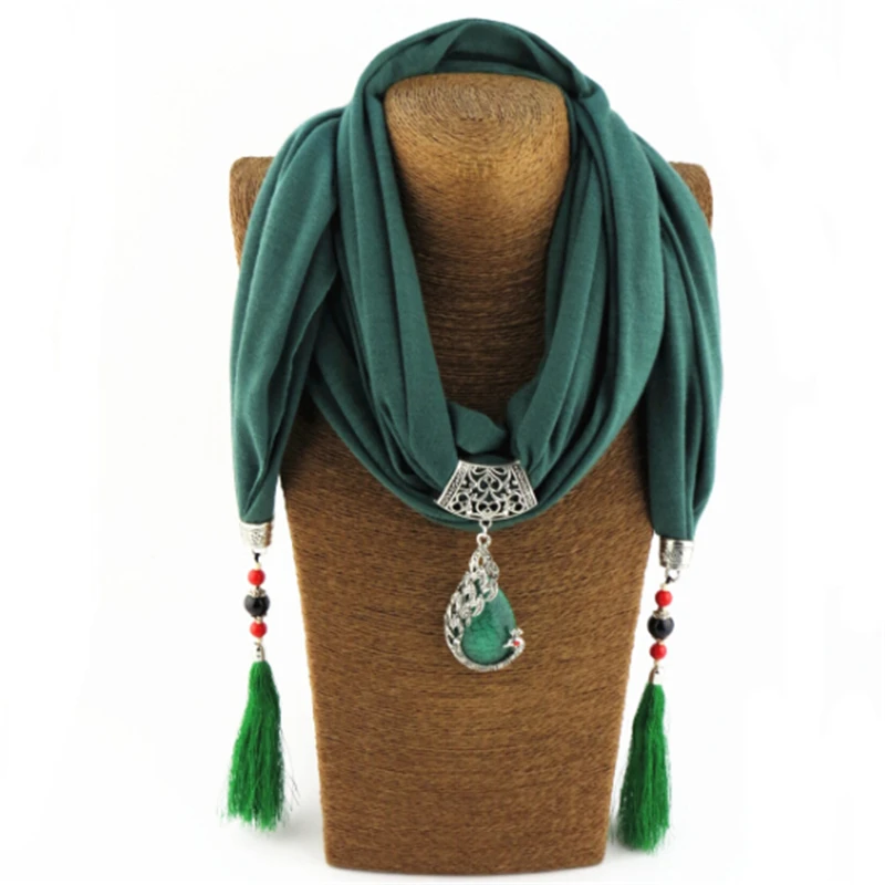 Модное этническое женское ожерелье с разноцветными керамическими бусинами и павлином, ожерелье с шарфом, богемное ювелирное изделие