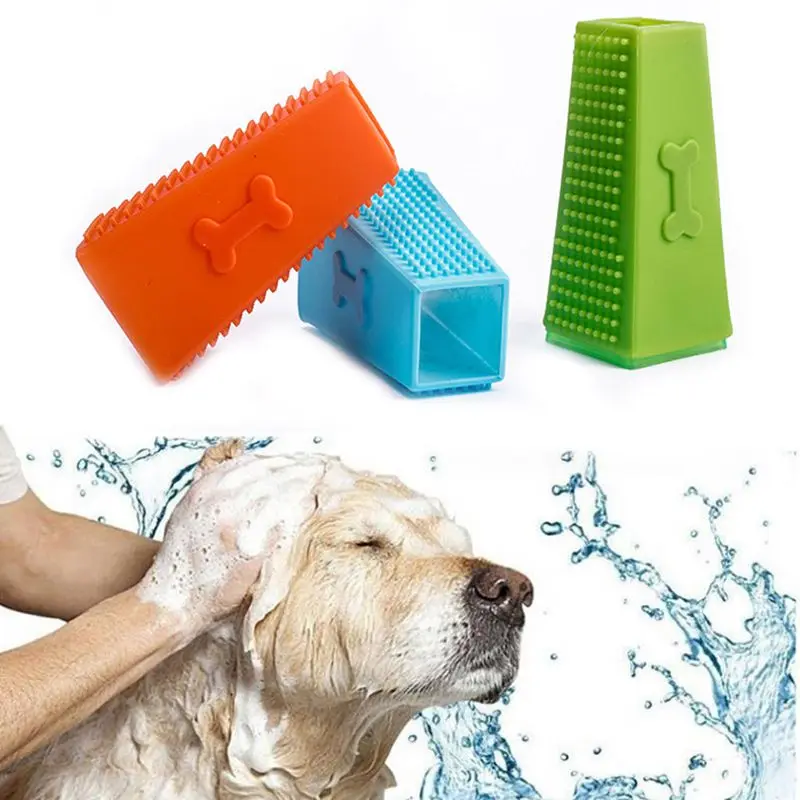 Durable Semicircle Brush Removal Semicircle Paw Prints Pet Dog Brush