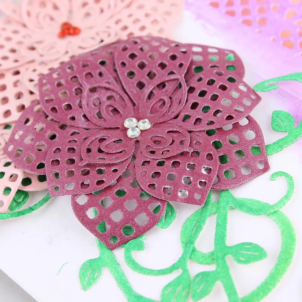 dies scrapbooking stencils die metal cutting flower dies set paper cutting flower making