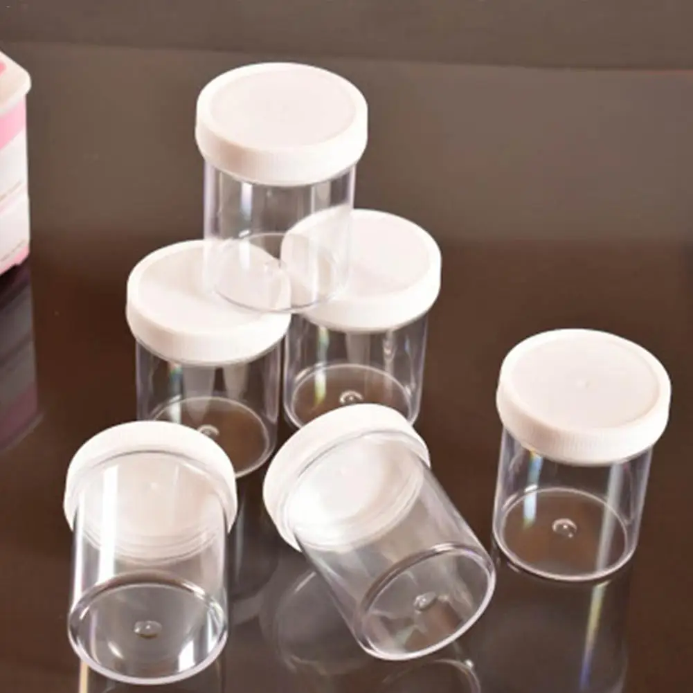 

120ml Kids Decompression Toy Plasticine Plastic Box Round Super Storage Slime Box Container DIY Fluffy Dlime Container Box