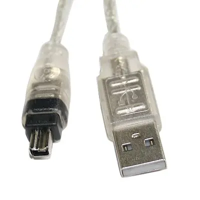 

CAA-Hot New 1.4 M USB 2.0 to IEEE 1394 Firewire 4 Pin Extension Cable for Digital Camera