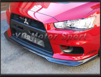 

Car Accessories Carbon Fiber RA Style Front Lip Fit For 2008-2012 Evolution EVO X 10 Front Bumper Lower Splitter Lip
