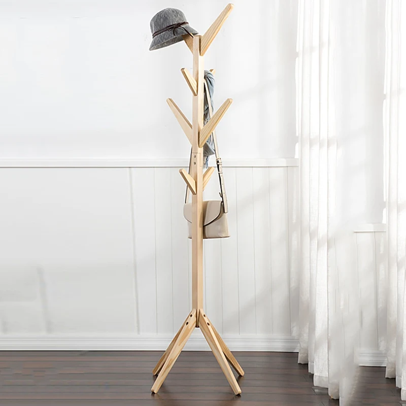 Hogar Perchas De Madera Morden Dormitorio Perchero Sombrero Bolsa Ropa