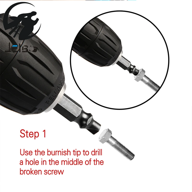 Jelbo 4PC Drill Bit Tools Double Side Damaged Screw Bits Power Extractor Out Demolition | Инструменты