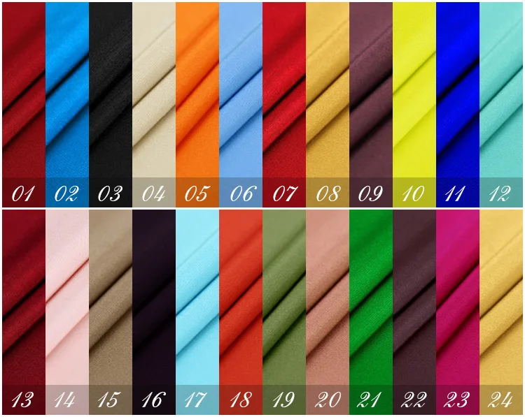 

LEO & LIN Super quality orange blue green rose red soil yellow 100% silk crepe fabric high-grade cheongsam shirt dress (1 meter)