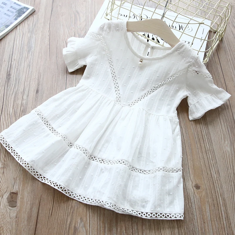 ACE LOVE 새 도착한 상품은 일체 환불이 patchwork 레이스 baby Girl 옷 flare sleeve dress