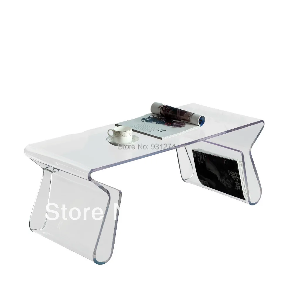 Acrylic Coffee Table with Magazine Rack/Acrylic End Table/Plexi Tea Table with Magazine Holder/Acrylic Furniture Acrylic Coffee Table with Magazine Rack/Acrylic End Table/Plexi Tea Table with Magazine Holder/Acrylic Furniture
