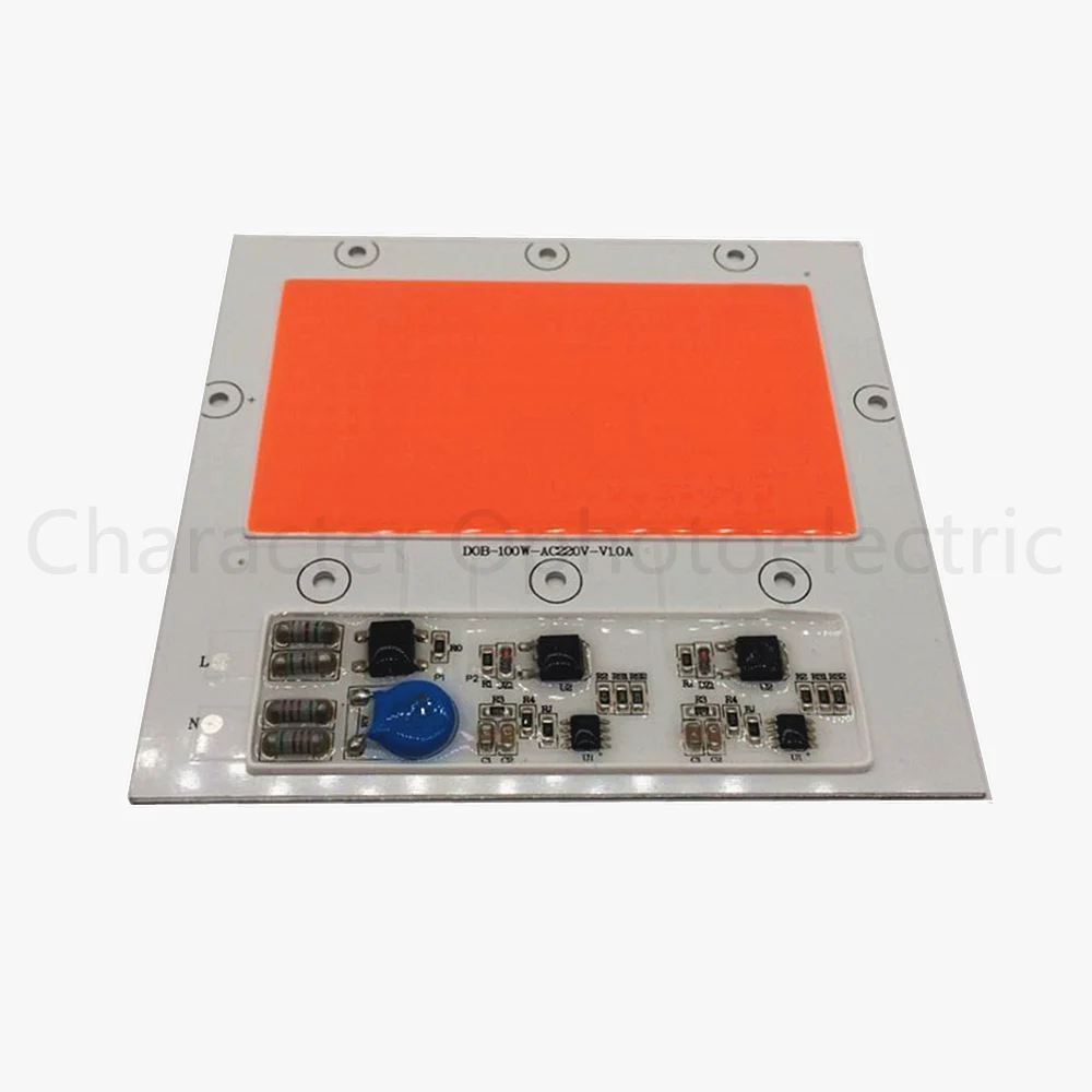 

2pcs New 100W 100 Watts 380NM-840NM Full Spectrum LED COB Chip, Integrated Smart IC Driver 220V For Plant Growth light