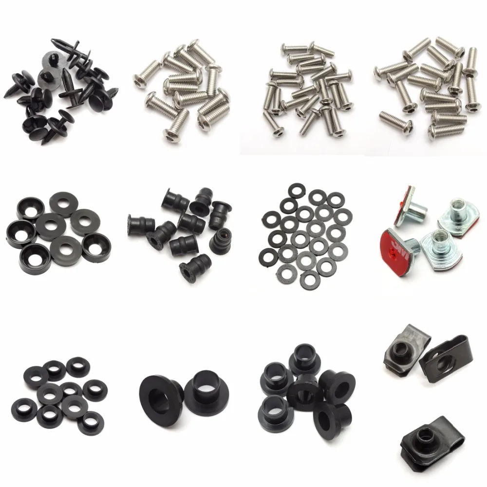 комплект болтов для пластика yamaha r1. клипсы крепление пластика кабины daf 95. комплект метизов км933. комплект болтов крепления пластика honda cbr 600 f4i. набор крепежа пластика хонда cbr600rr 2003.