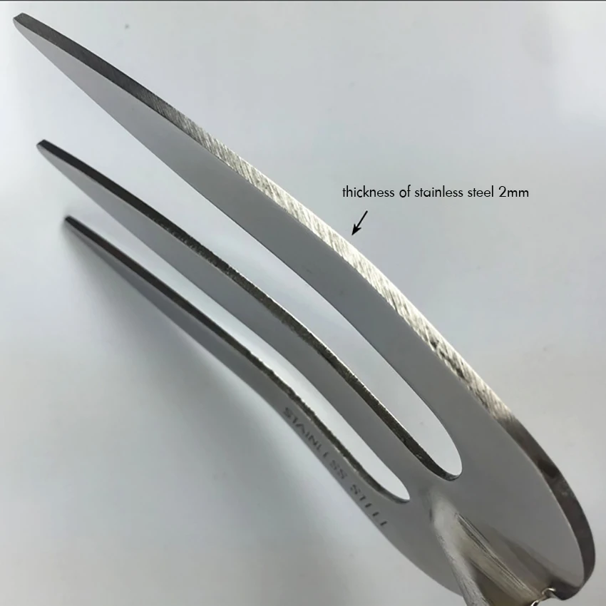 Garden Tools Stainless Steel Hand Fork with Wooden Handle Traditional Handheld Digging Fork for Planting Flowers & Vegetables 6
