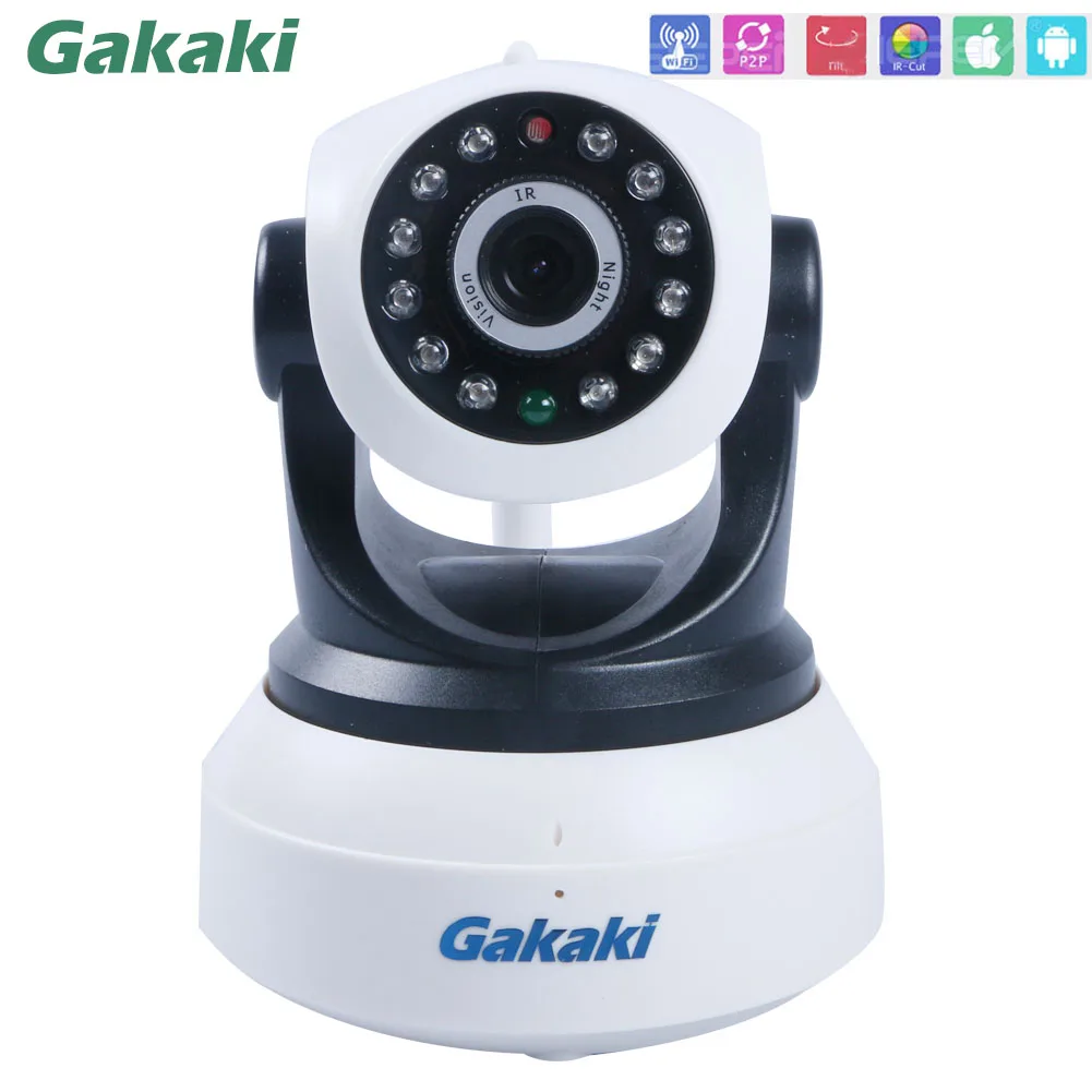 Gakaki 720 P Беспроводной IP Камера Wi-Fi мини ip-камеры видеонаблюдения Камера системы видеонаблюдения для дома Уход за младенцами indoor P2P сети