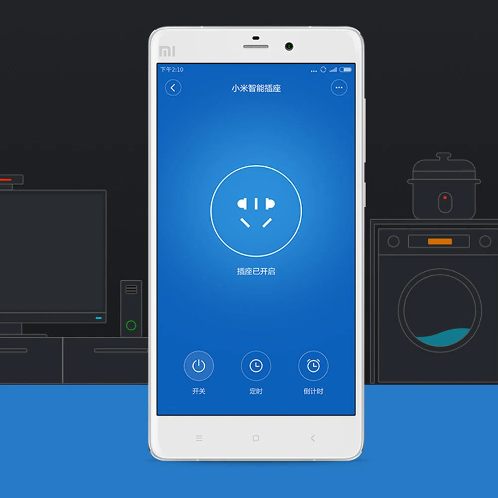 Xiaomi умная розетка Базовая WiFi Беспроводное дистанционное гнездо адаптера питание и выключение с телефоном