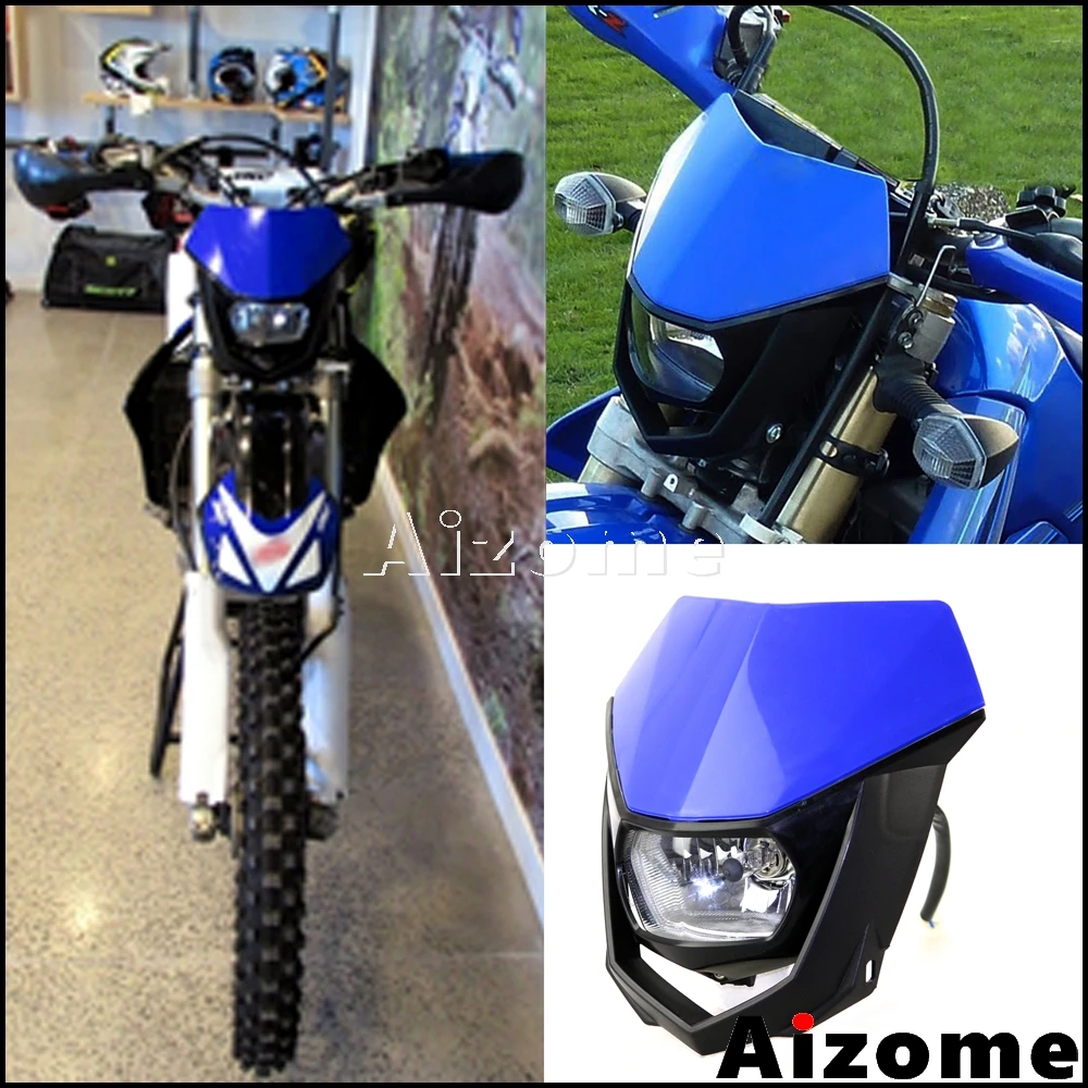 Универсальная мотоциклетная фара H4 для внедорожного велосипеда 35 Вт Yamaha YZ YZF WR WRF