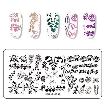 

20 Design Nail Stamping Plates Spring Flower Nail Template Underwater World Stamp Nail Art Stamp Image Template