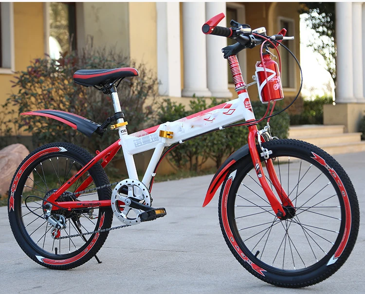 Best 2018 Rushed Special Offer 16kg 120kg 18kg Steel Children Folding Bike 18 Inch 20 22 Outdoor Sports Mountain Speed Kids Bicycle 26