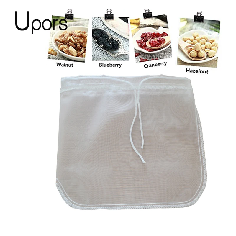 

12x12 Inch Coffee Milk Filter Bag Kitchen Eco-Friendly Reusable Nut Bag Premium Fine Nylon Mesh Bag Food Grade Fruit filter