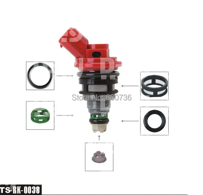 

free shipping!!100sets/box KEIHINTOP FEED MPI Fuel Injector Repair Kits For japanese car TS-RK0038