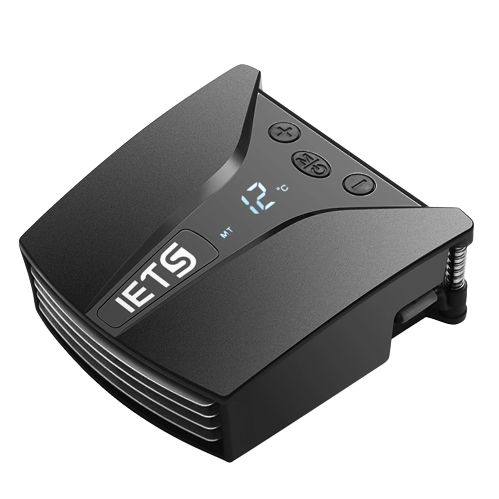 IETS 6 GT202 USB вентилятор для ноутбука, охлаждающий дисплей, радиатор для ноутбука, быстрое охлаждение, регулируемая скорость вентилятора для 14/15. 6/17 дюймового ноутбука - Цвет: Черный