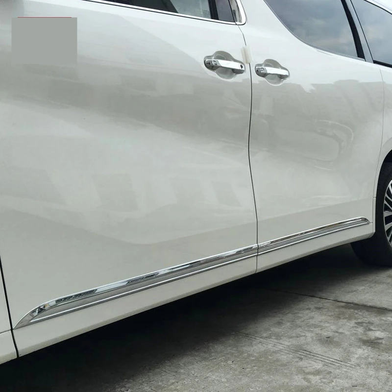 Для Toyota Alphard- водонепроницаемый боковой протектор двери автомобиля бампер полосы-наклейки декоративные анти-столкновения бар паста