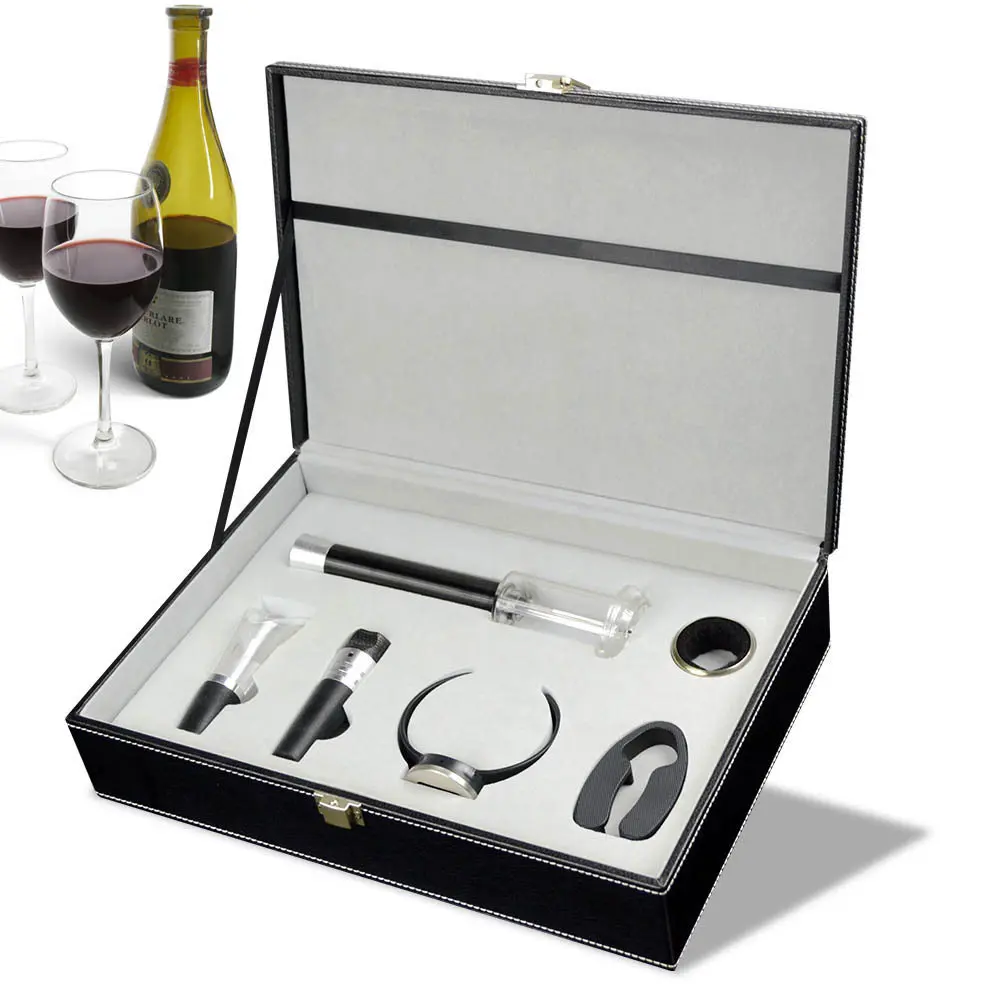 6pcs/set High end Wine Bottle Opener Air Pressure Red Wine Opener Pin