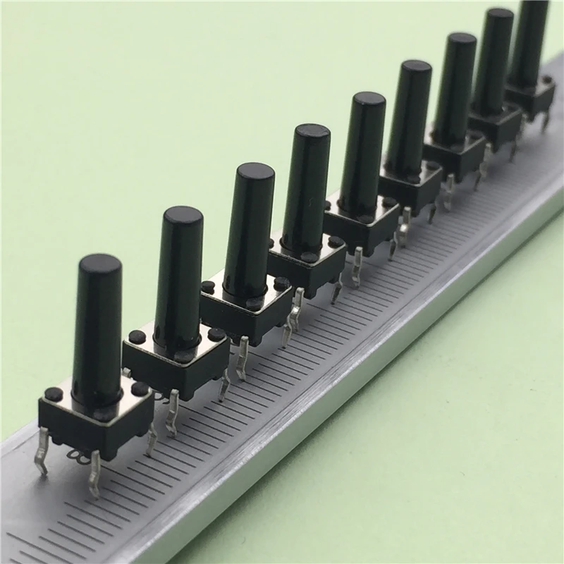

50pcs/lot 6x6x14MM 4PIN G97 Tactile Tact Push Button Micro Switch Direct Self-Reset DIP Top Copper Free Shipping Russia