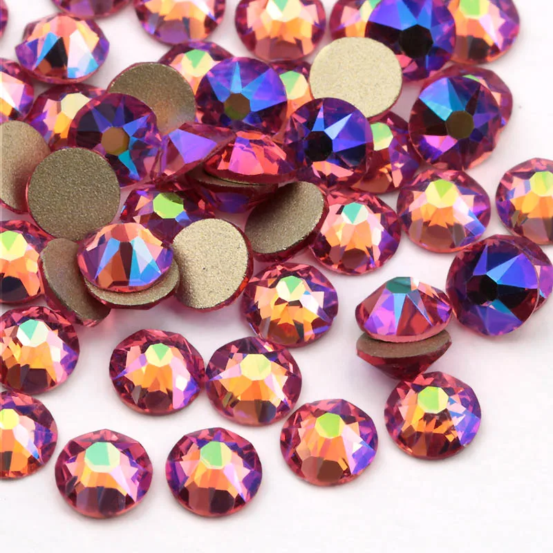 8 Big 8 Small Cut SS16 SS20 Many Colors AB Flat back DIY deco Non hotfix Rhinestones for Rhinestone & Decoration Glue On Stone 