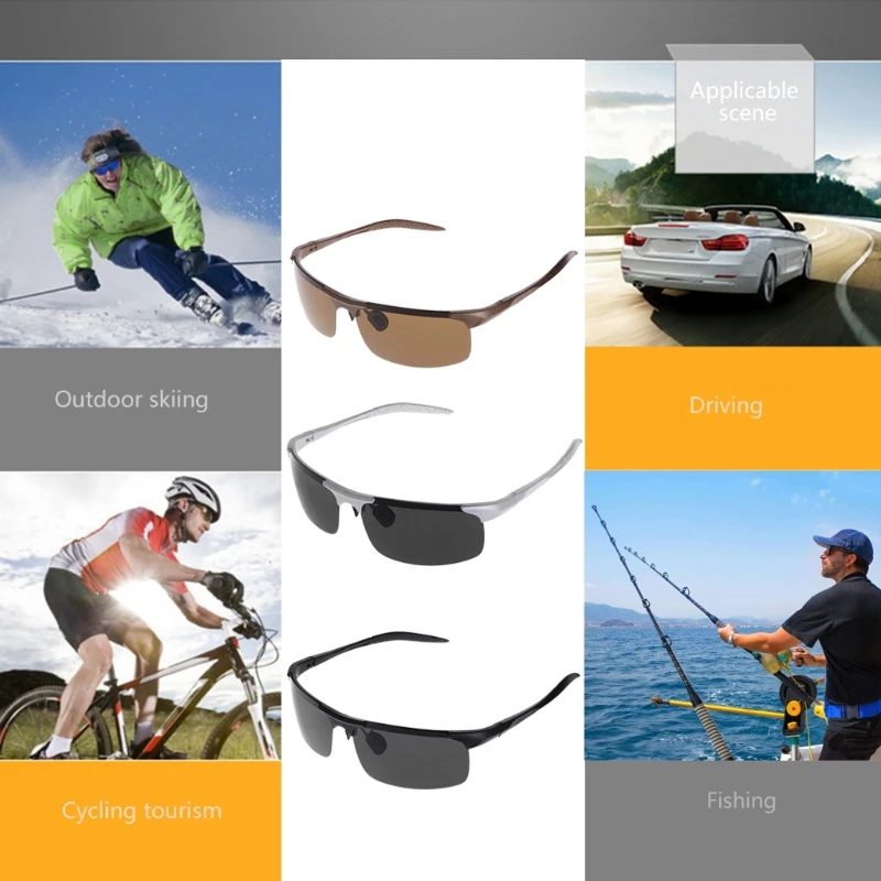 Поляризационные очки для рыбалки, велоспорта, вождения, улицы, защитные очки, и Прямая поставка