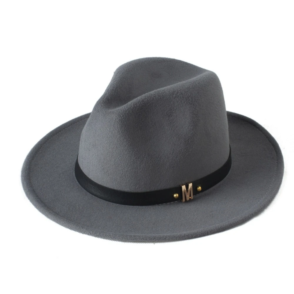 Womens Wool Black Fedora Hat Felt Hat Woolen Wide Brim Jazz Church Cap Vintage Panama Sun Top Hat hat Womens Wool Black Fedora Hat Felt Hat Woolen Wide Brim Jazz Church Cap Vintage Panama Sun Top Hat hat