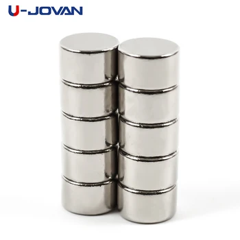 

U-JOVAN 10pcs 10 x 6 mm 10*6 Super Strong Circular Disc Neodymium Magnet Art Craft Connection Rare Earth Magnets