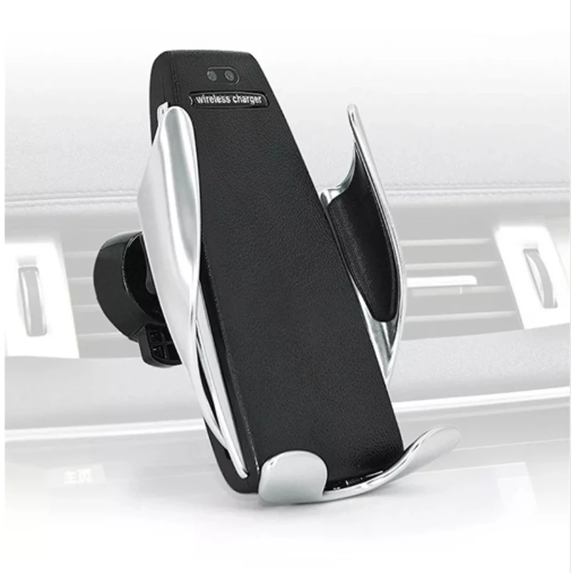 

10W Wireless Car Charger S5 Automatic Clamping Fast Charging Phone Holder Mount in Car for iPhone xr Huawei Samsung Smart Phone