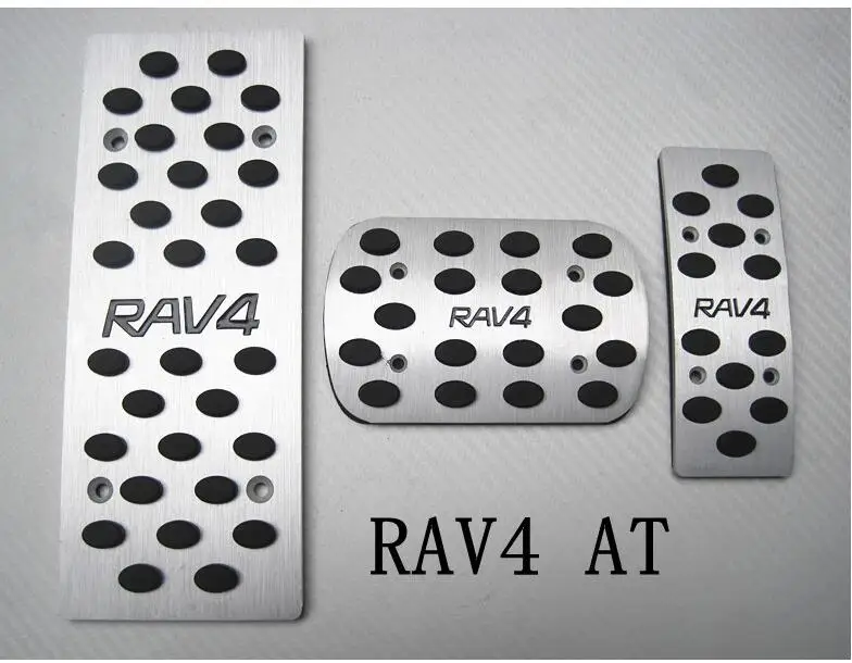 sale For TOYOTA RAV4 AT aluminum car pedals Fuel Brake foot pedal car
