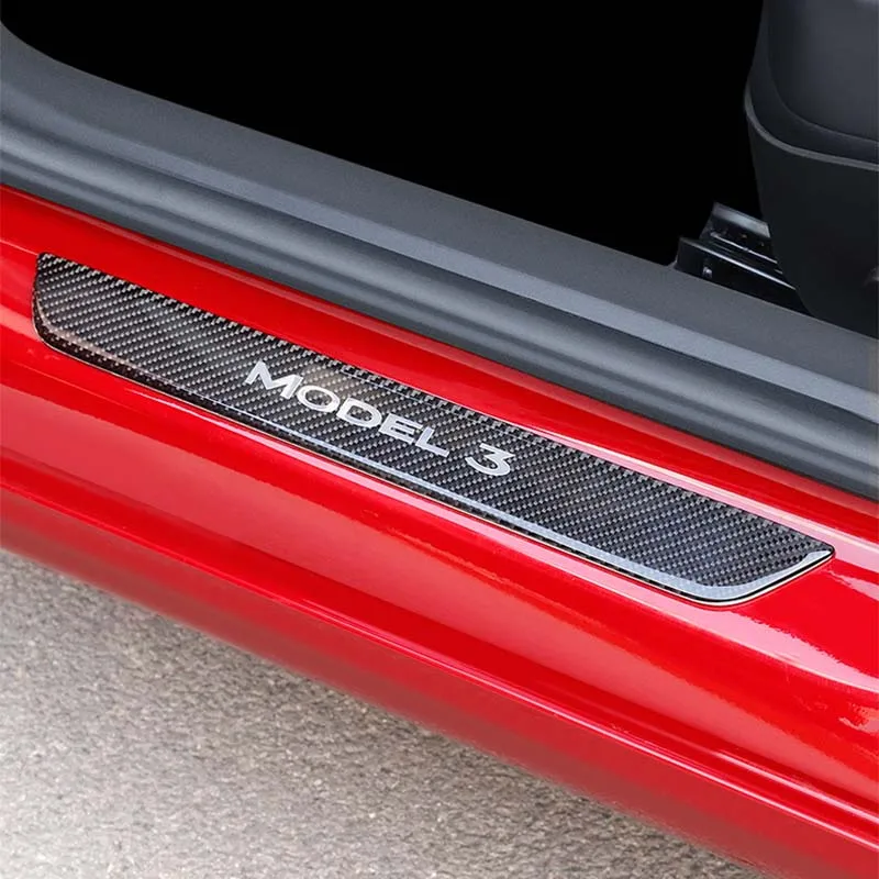 Для Tesla MODEL 3 Накладка на порог автомобильной двери подставка под дверь