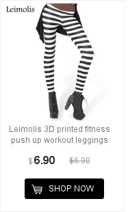 Leimolis, 3D принт, для фитнеса, пуш-ап, для тренировок, леггинсы для женщин, Круглый, в полоску, размера плюс, с высокой талией, в стиле панк-рок, штаны