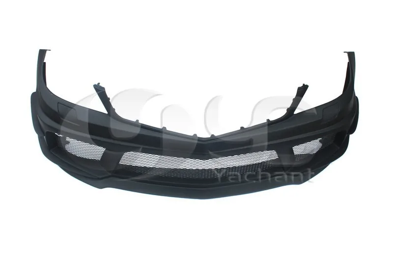 2008-2011 Mercedes Benz  W204 C63 Sedan & Coupe Black Edition Style Front Bumper FRP (1)