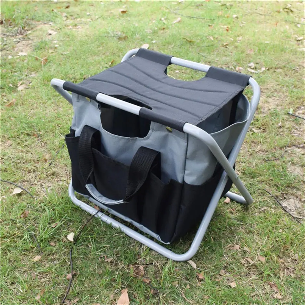 Folding Stool Multi-functional Portable Camping Folding Stool With Storage Bag Garden Tools Folding Chair Fishing Stool