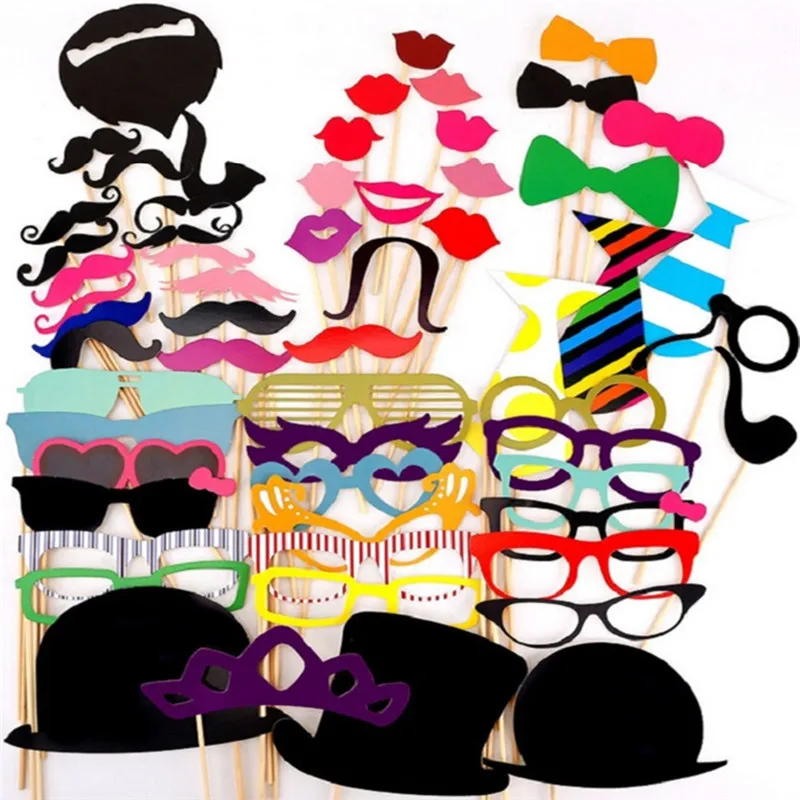 

Funny Photo Booth Props Wedding Decoration DIY Mr Mrs Photobooth Props Baby Shower Just Married Party Photo Accessories Supplies