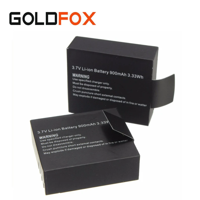 

High Quality Battery Pack 2 x 900mAh Rechargeable Li ion Battery for SJCAM SJ 4000 5000 SJ4000 SJ5000 SJ6000 Sport Action Camera